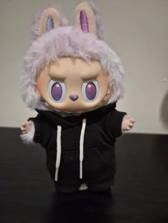 Labubu Hoodie in Lavender and Black