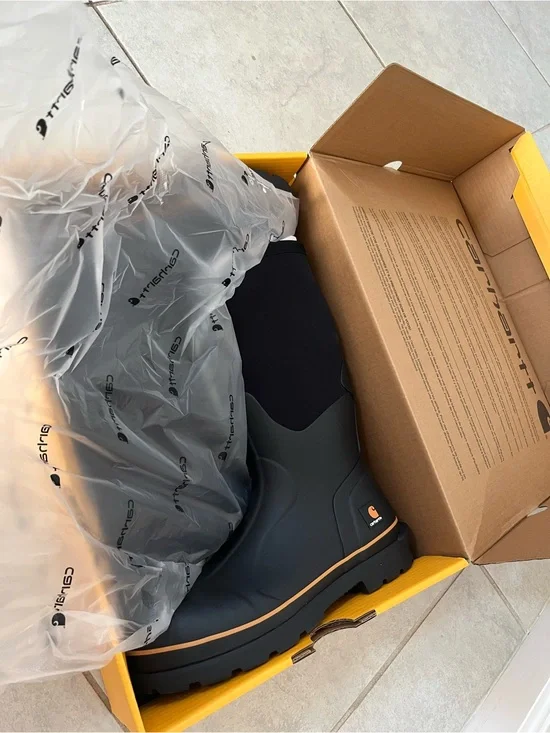 Carhartt Black Waterproof Work Boots composite protective toe like steel toe