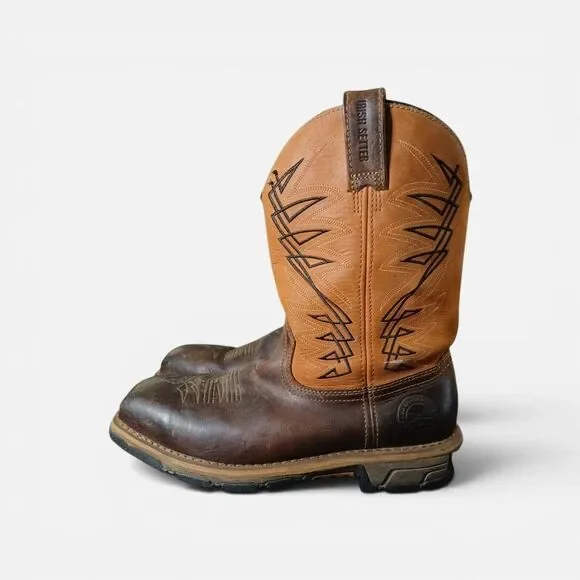 Irish Setter Marshall  11-inch Waterproof Leather Soft Toe Pull-On Boots Sz 10D