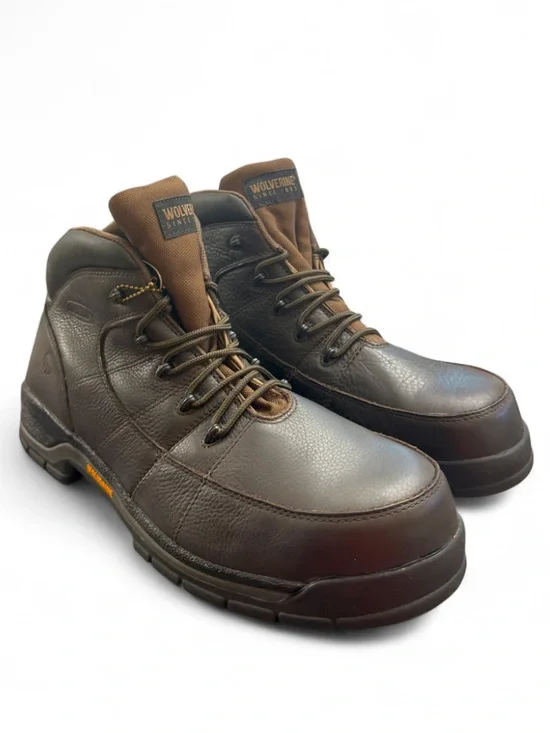 Wolverine Davis Brown Leather Composite Toe EH SR Work Boots Size US Men’s 15