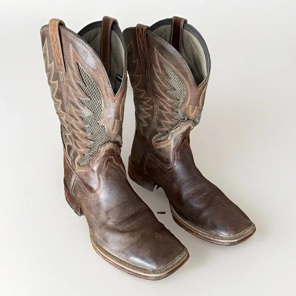 Ariat VentTek Ultra Western Pull On Boots Mens Sz 11.5 D Brown Leather 10023129