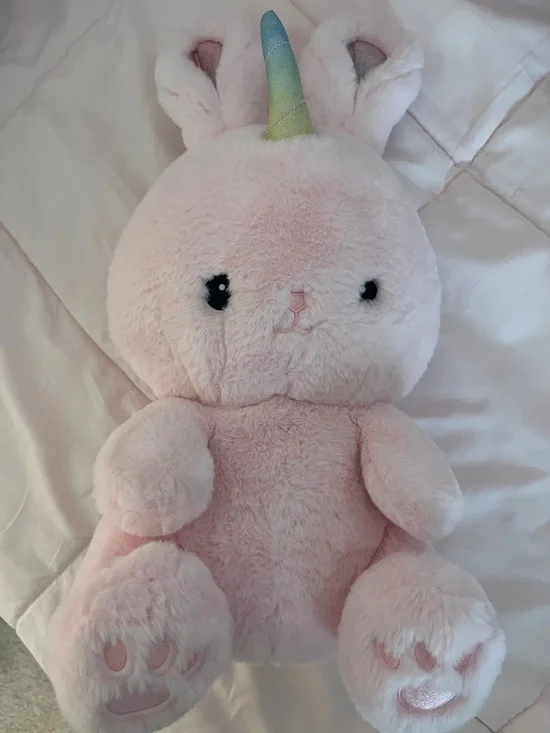 FAO Schwarz  Pink Bunny Unicorn Small Pet Toy - Soft Cuddly Companion