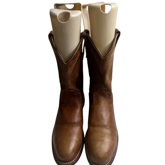 Red Wing Shoes Tan Leather Boots, size 10D
