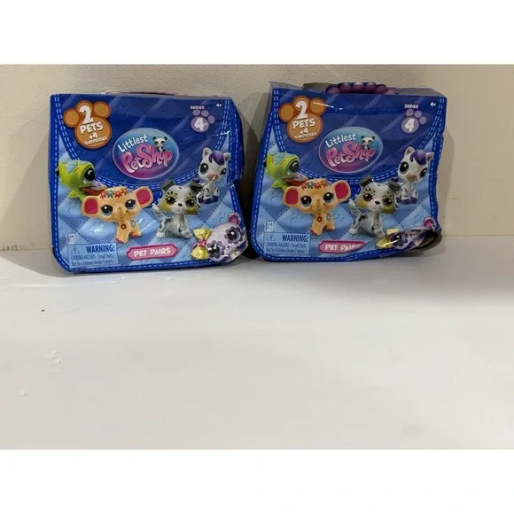 Littlest Pet Shop Pet Pairs Series 4 Set Of 2 ‼️Box damaged‼️ NEW