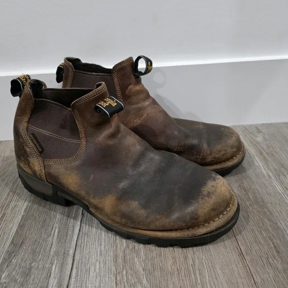 Georgia‎ Boot Mens Eagle One Brown Leather Boots Size 12 Ankle Work Outdoor