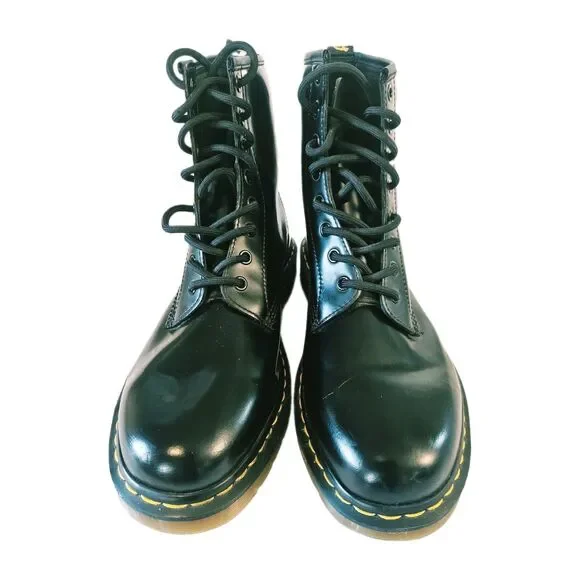 Dr. Martens Boots Size 10 1460 Mens Original Smooth Black Leather Lace Up