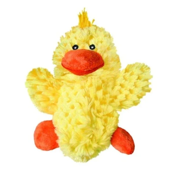 KONG Plush SMALL Low Stuffing Squeak Duck‎ Dog Toy
