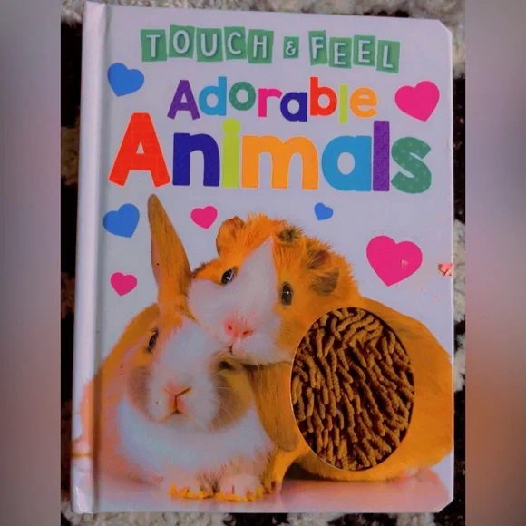 Adorable Animals Touch & Feel Small Pets Book - White