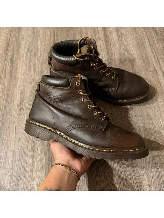 Dr. Martens 939 Ben Crazy Horse Brown Leather Combat Men’s Boots UK 10 US 11 Vtg