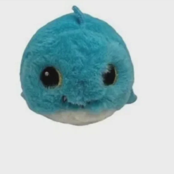 Plush Blue Teal Small Pet Toy - Soft Plush Squeak
