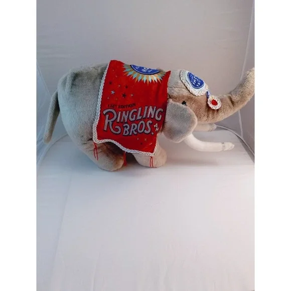 Vintage Ringling Brothers and Barnum & Bailey 136th Edition Elephant Plush‎