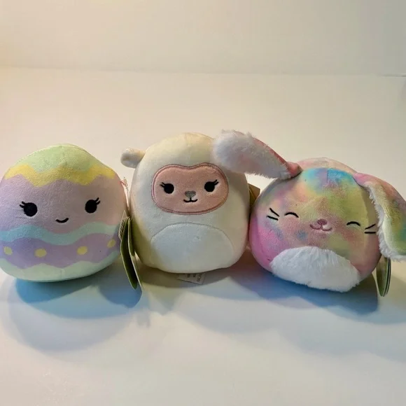 Squishmallows™ Claire's Exclusive 8' Pastel Pals Plush Trio - GET ONE FREE!!!