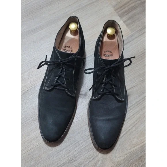 Donald J Pliner Men's Conan Black Nubuck‎ Leather Chukka Boots Size 10.5 M