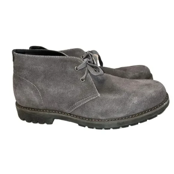 Vince Camuto Iseminger Mens Size 12 Water-Resistant Gray Suede Chukka Boots
