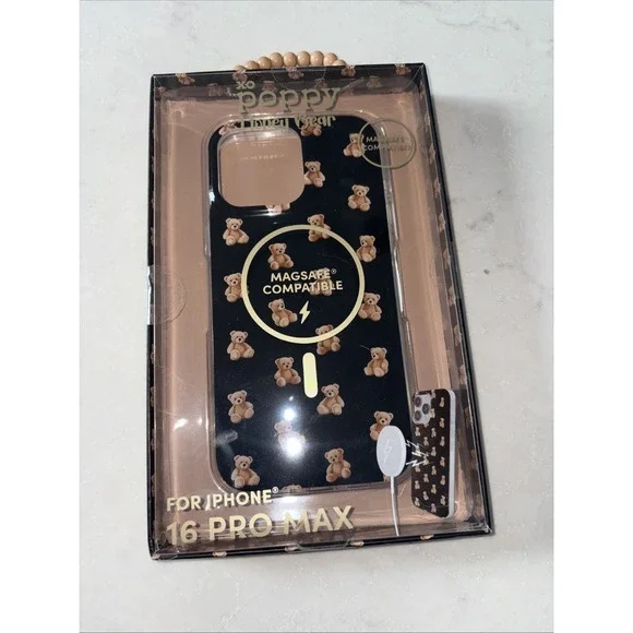 XO Poppy HONEY BEAR Phone Case iPhone 16 Pro Max MagSafe Compatible‎ Teddy Cell