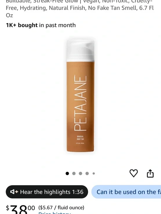 Gradual Body Tan – Warm Tan (Cream)