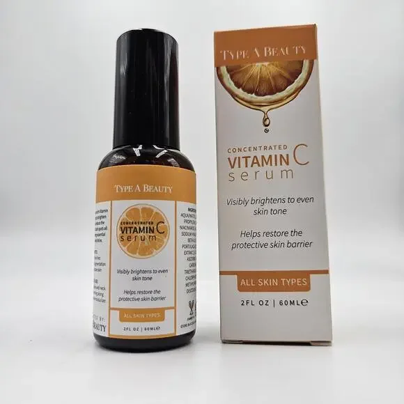 Type‎ A Beauty Concentrated Vit C Serum For All Skin Types /2 fl oz/New In Box