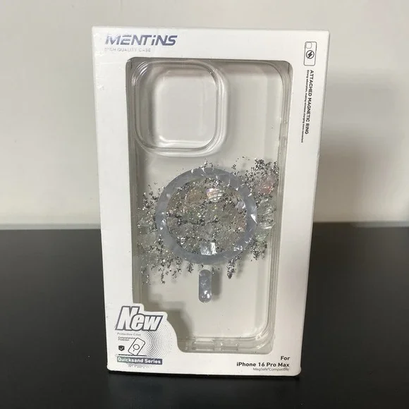 New Mentins IPhone 16‎ Pro Max Phone Case Compatible with MagSafe Clear Case