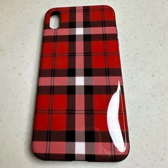 Casely iPhone XR Case | As if! Red Plaid Case