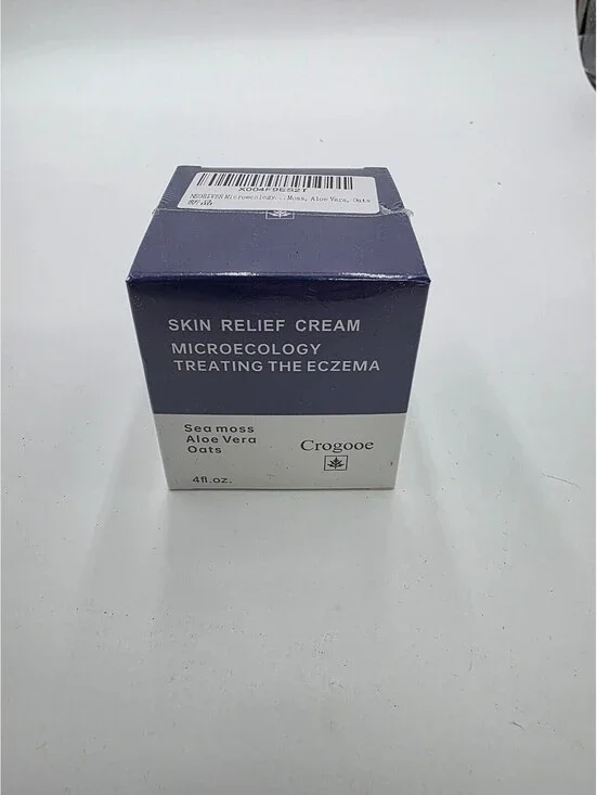 Crogooe Skin Relief Cream for Eczema with Sea Moss, Aloe Vera, and Oats - 4 fl.1