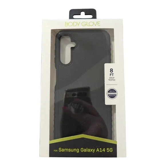 K8. Body Glove Contour Grip Case for Samsung Galaxy A14 5G - In Black