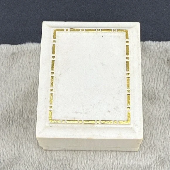 Vintage‎ Jewelry Presentation Box Celluloid Blue Velvet