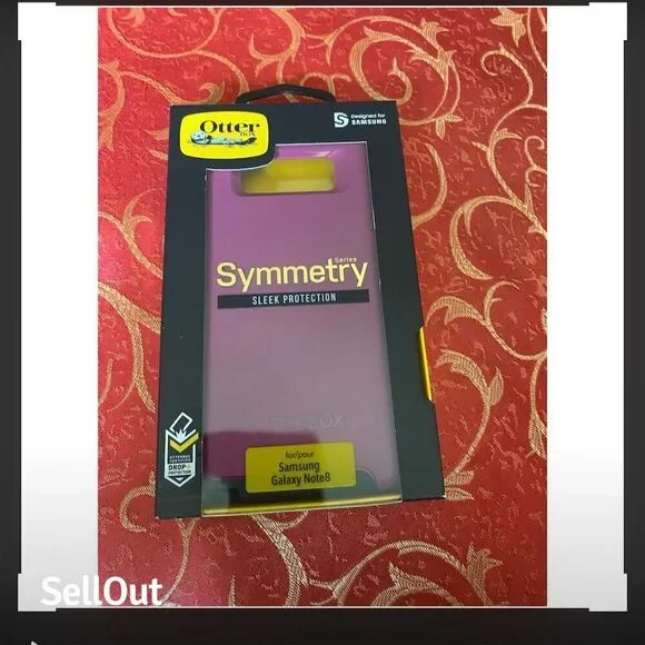 OtterBox Symmetry Case for Samsung Galaxy Note8 Purple Cheetah Theme