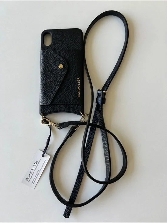 Bandolier Black Crossbody Phone Case - iPhone XS Max - NWT