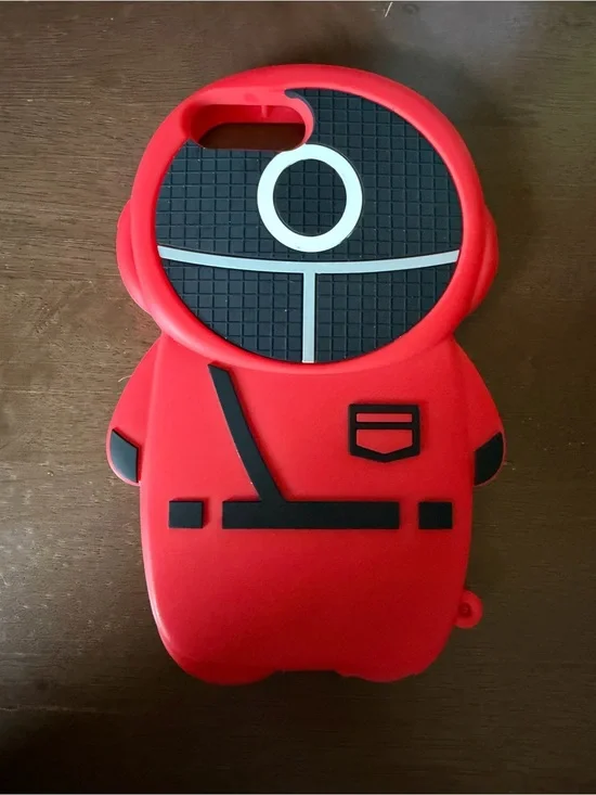 Squid Game Red Silicone Character Phone Case for Cell Phones