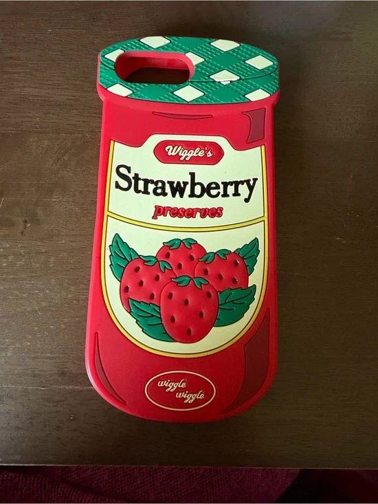 Strawberry Preserves Red Silicone Phone Case