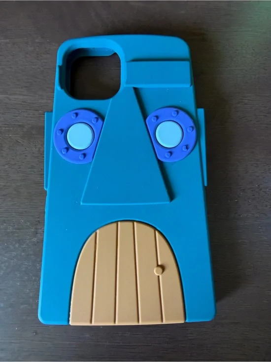 Blue Squidward Cartoon Phone Case