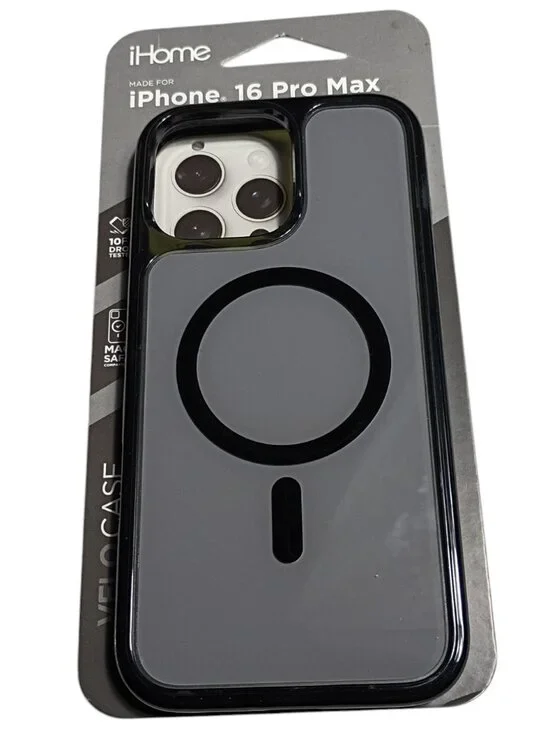 Ihome Magsafe Compatible Case 2Ihpc1002Blkw2 Iphone 16 Pro Max Gray Black