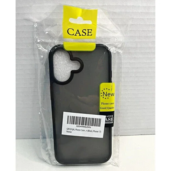 Case Apple iPhone 17 Back Case Black Matte Finish Mobile Phone Case Cover