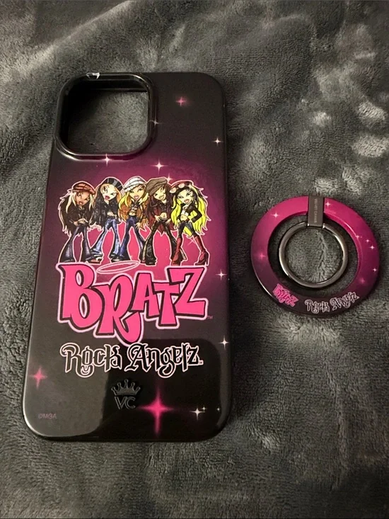 Velvet Caviar Bratz Rock Angelz Phone Case with Matching Pink Ring Holder