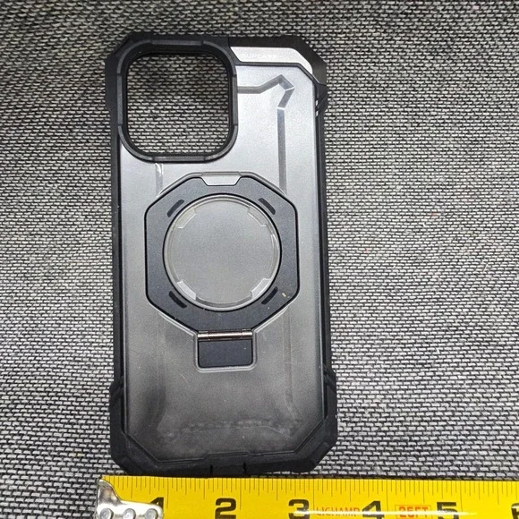 SUPCASE‎ iPhone 15 Pro Max Case MagSafe Kickstand Black Translucent Good Rugged