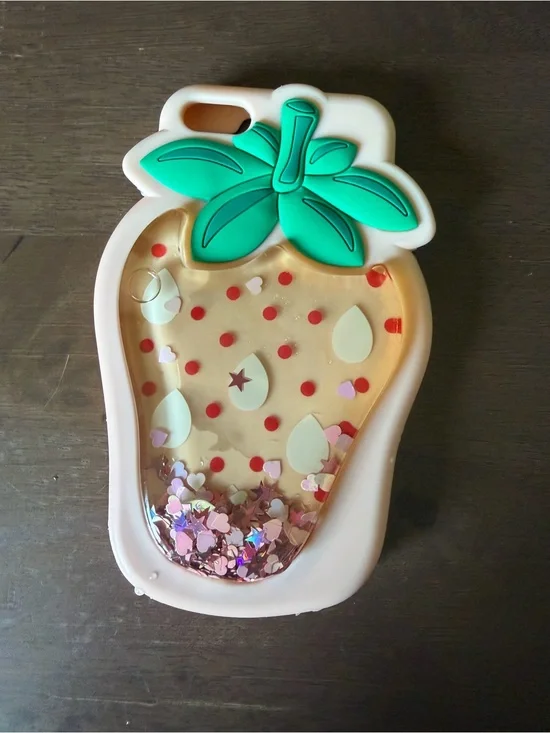 Strawberry Squishy Liquid Design Phone Case
