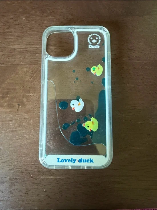 Lovely Duck Clear iPhone Case with Duck Graphics