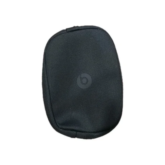 Beats by Dr Dre Headphones Zip Carrying Soft Bag Pouch Zipper‎ Case Black