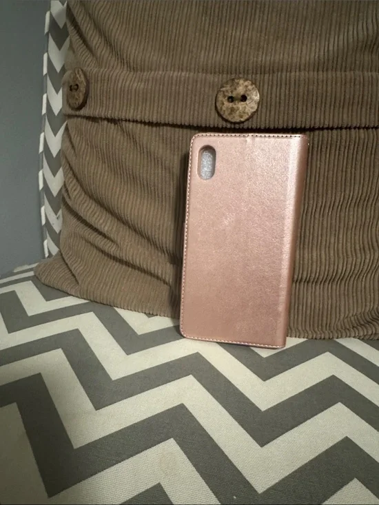***2/$15*** Rose Gold Flip Wallet Phone Case with Camera Cutout