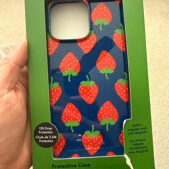Kate Spade Strawberry Print IPhone 16 Pro Max Phone Case