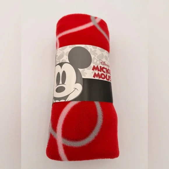 Disney Travel Blanket with Mickey Mouse Pattern