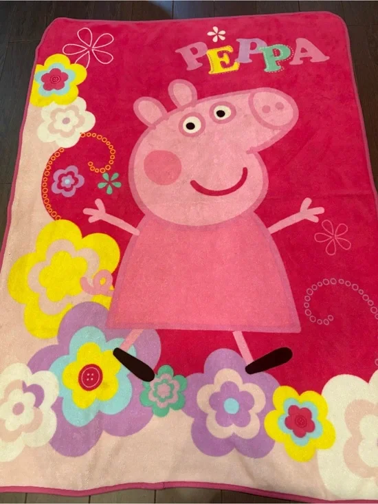 Peppa Pig Pink Kids Blanket retired
