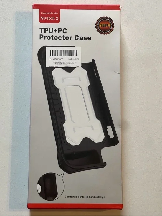 TPU+PC Protector Case for Switch 2 - Black New in Box