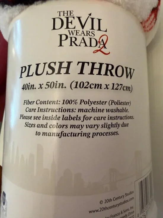 The Devil Wears Prada 2 Plush Throw Blanket 40