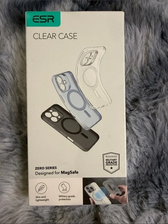 iPhone 16 Clear MagSafe Phone Case - Clear/Black