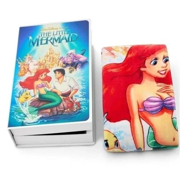 Disney The Little Mermaid Classic VHS Boxed Silk Touch Throw Blanket 50