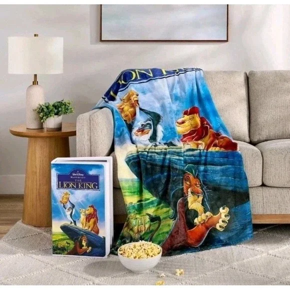 Disney The Lion King Classic VHS Boxed Silk Touch Throw Blanket 50