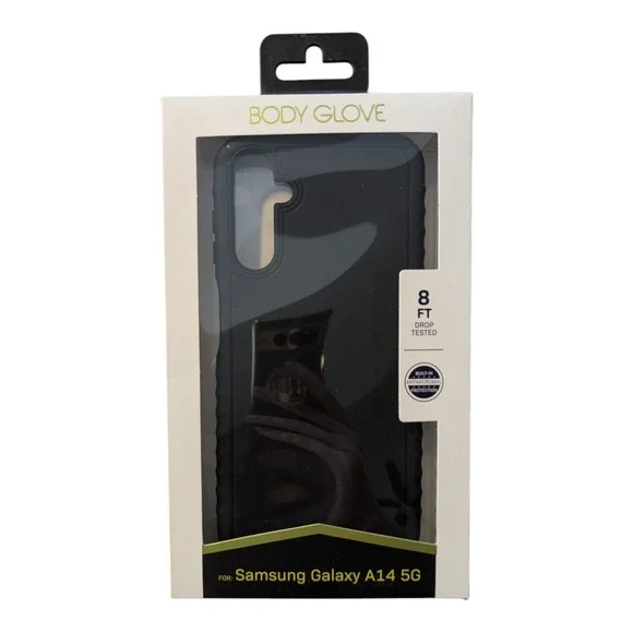 D1. Body Glove Contour Grip Case for Samsung Galaxy A14 5G - In Black