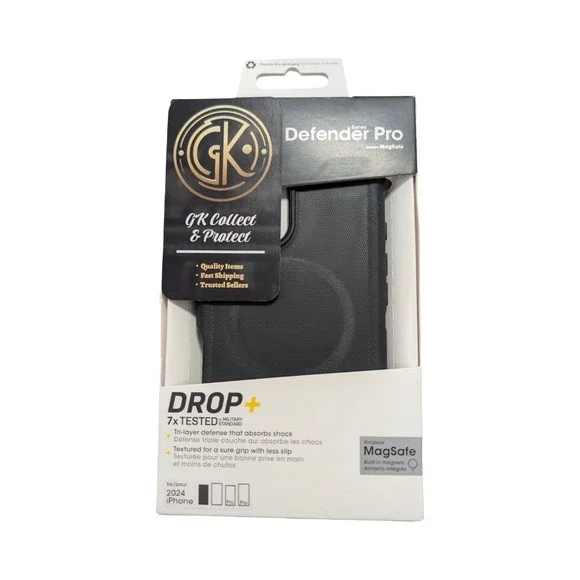 L2-O OtterBox Defender Pro‎ Series MagSafe Case for Apple iPhone 16 - Black