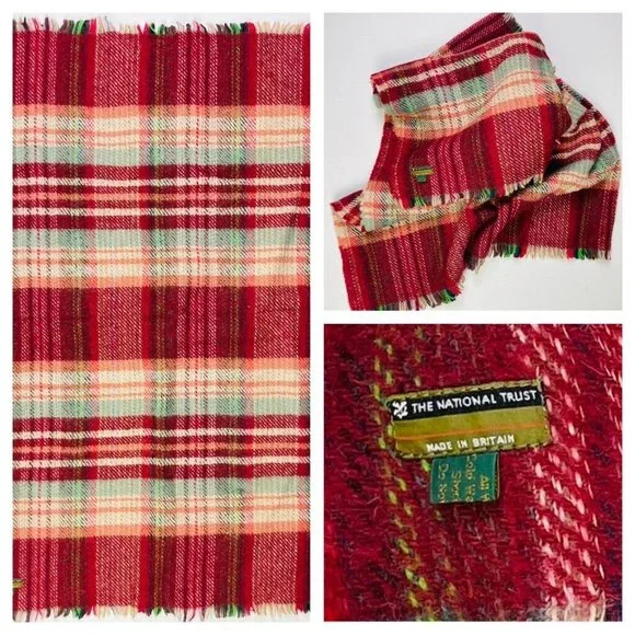 National Trust United Kingdom 100% Wool Blanket Lap Throw 46